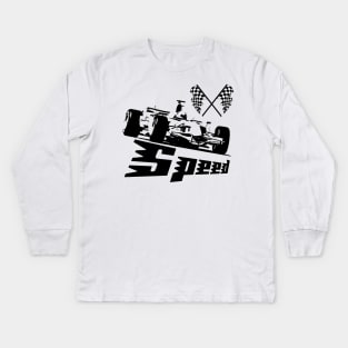 formula one, speed Kids Long Sleeve T-Shirt